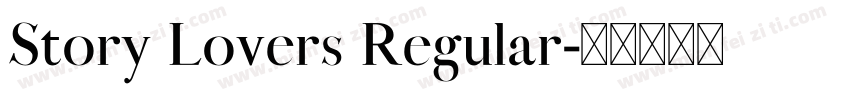 Story Lovers Regular字体转换